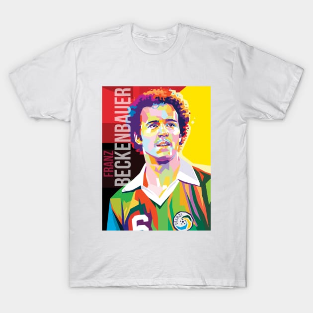 Franz Beckenbauer football legend T-Shirt by Mulyadi Walet